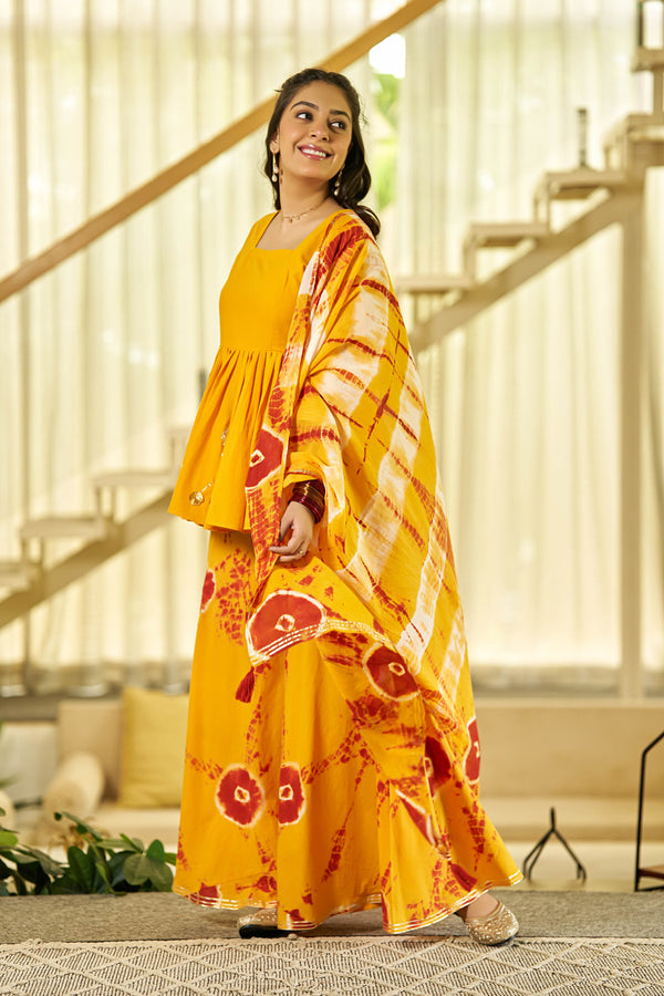 Pitambari Peplum Sharara set