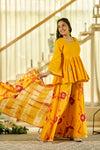 Pitambari Peplum Sharara set