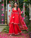 Gulzaar Red Suit Set