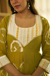 Sunehri Bhandhej Anarkali set