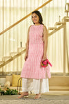 Pink Strip kurta set