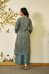 Kesar Dhari tie dye kurta set