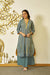 Kesar Dhari tie dye kurta set