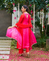 Gulaabi laal Saaya Suit Set