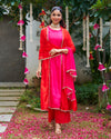 Gulaabi laal Saaya Suit Set