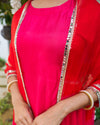 Gulaabi laal Saaya Suit Set