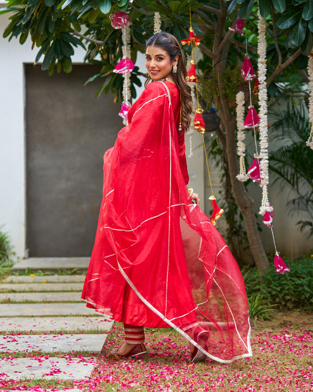 Desi Scarlet Suit Set