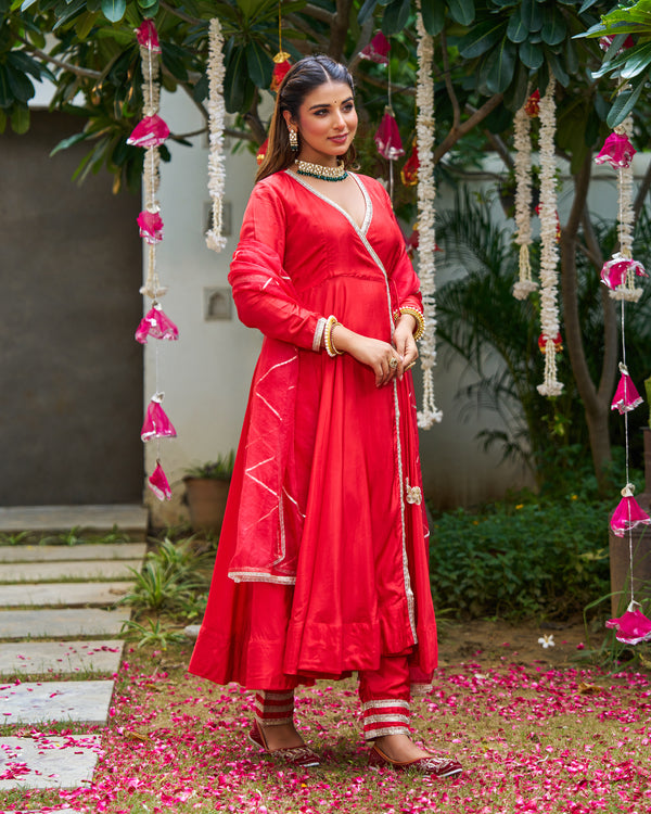 Desi Scarlet Suit Set