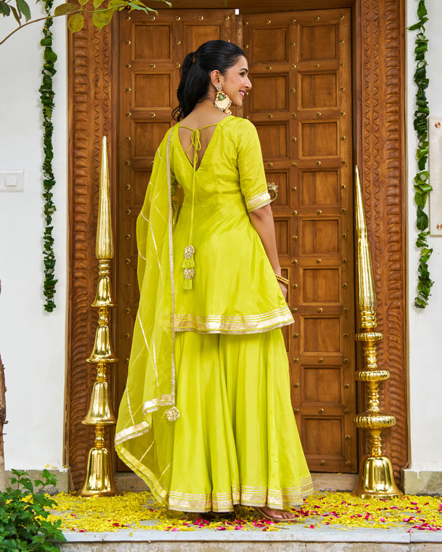 Chandni Lime Suit Set