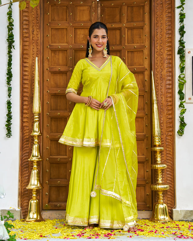 Chandni Lime Suit Set