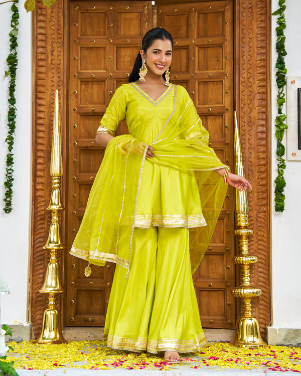 Chandni Lime Suit Set