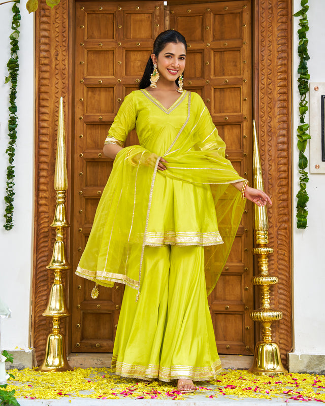 Chandni Lime Suit Set