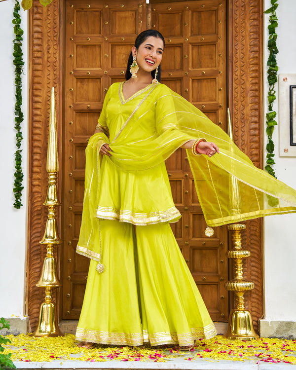Chandni Lime Suit Set