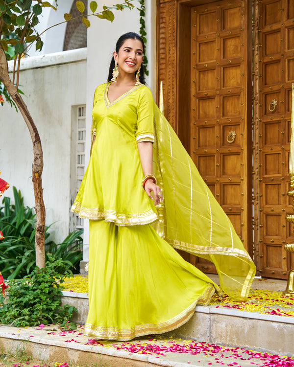 Chandni Lime Suit Set
