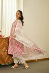 Gul-e-Surkh handblock suit set
