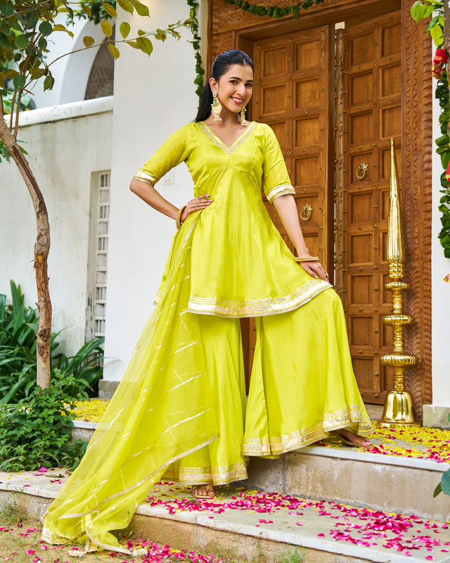 Chandni Lime Suit Set