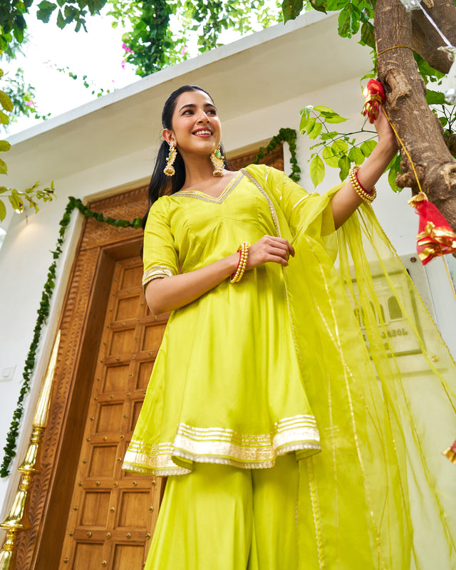 Chandni Lime Suit Set