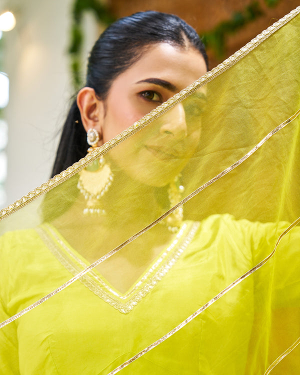 Chandni Lime Suit Set