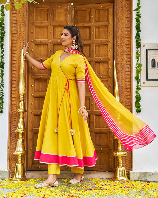 Aaira Yellow Suit Set