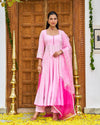 Petal Pink Anarkali Suit Set