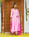 Petal Pink Anarkali Suit Set