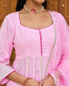 Petal Pink Anarkali Suit Set