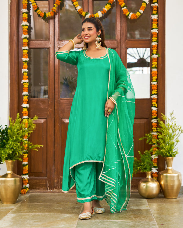 Forest Phulkari Suit Set