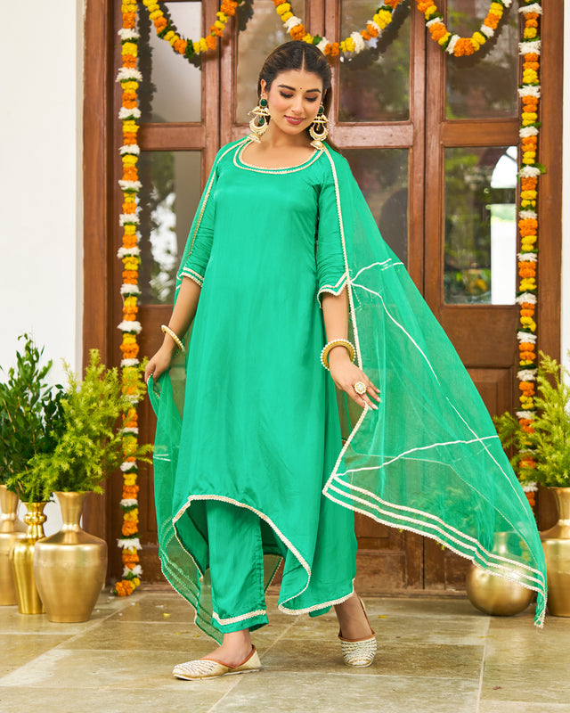 Forest Phulkari Suit Set