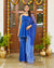 Royal Blue Satin Sharara Set
