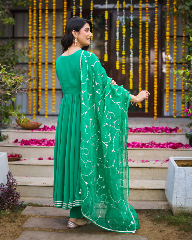 Emerald Green Suit Set