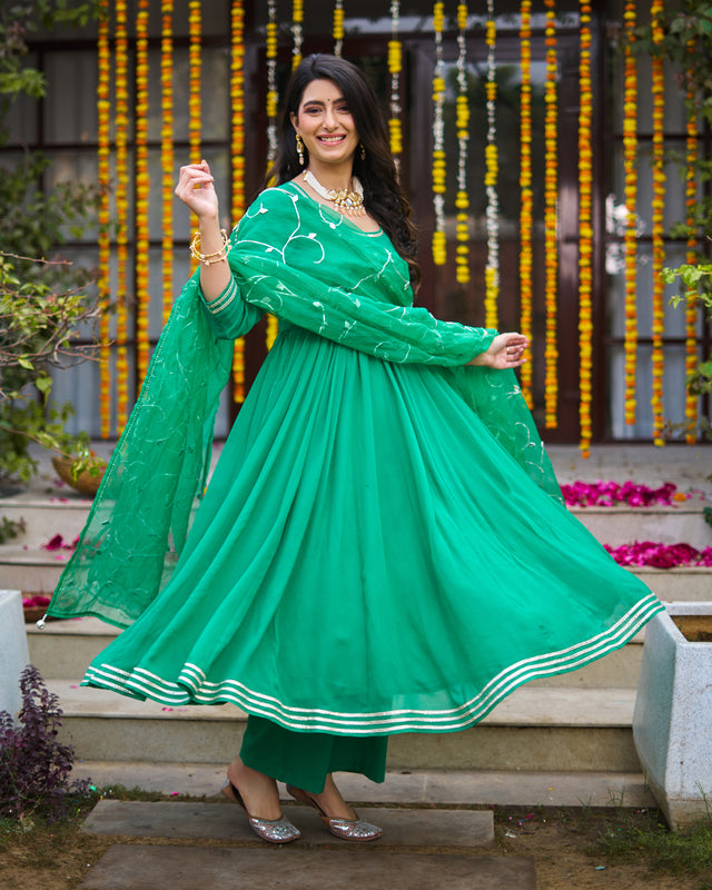 Emerald Green Suit Set