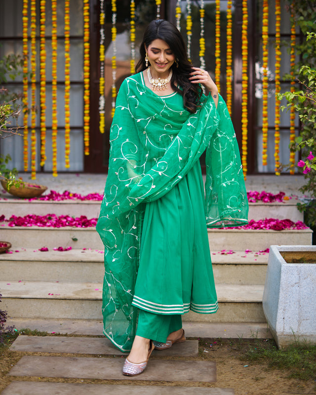 Emerald Green Suit Set