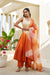 Gul Orange Ombre Cotton Schiffli Suit Set