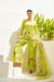Taru Lime Green Handpainted Sharara Set