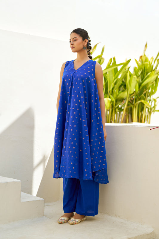 Laiba Cotton Lurex Coord Set