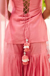 Virasat Pink Chanderi Embroidered Sharara Set