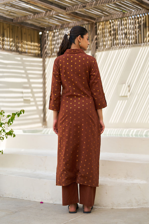 Gargee Cotton Lurex Coord Set