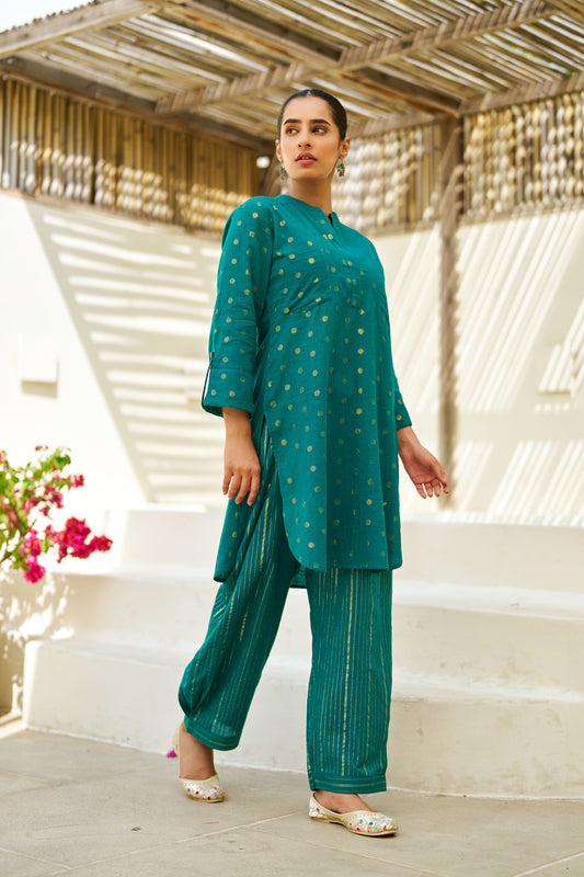 Avani Cotton Lurex Coord Set