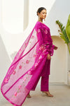 Inaayat Magenta Cotton Hand Painted Kurta Set