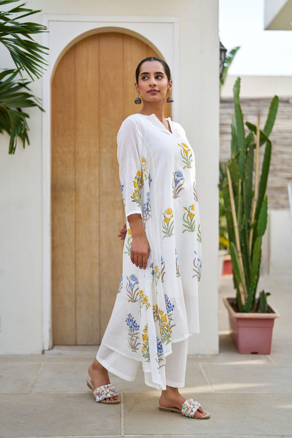 Spring Flower Kurta Set