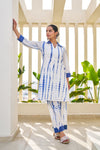 Tara Blue Tie Dye Cotton Coord Set
