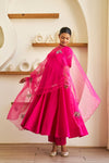 Roop Pink Cotton Embroidered Suit Set