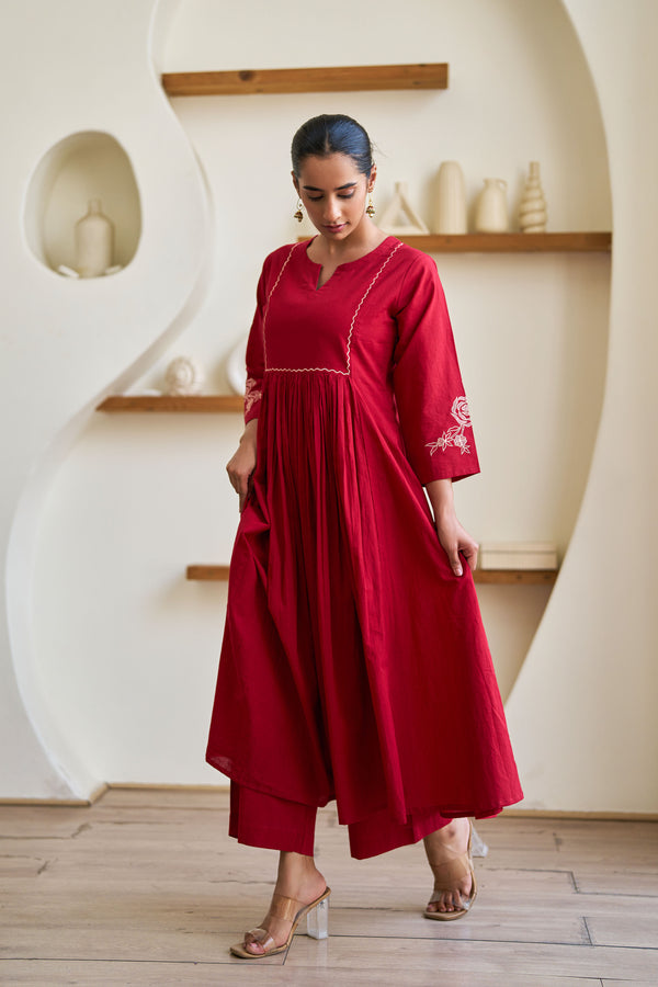 Crimson Grace Kurta Set