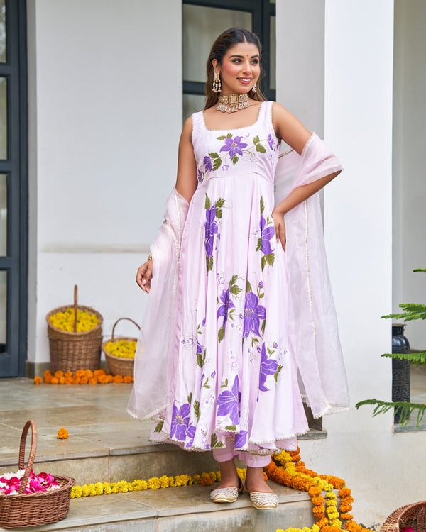 Handcrafted Hues Upada Suit Set