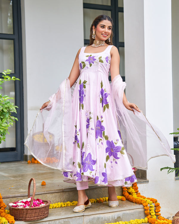 Handcrafted Hues Upada Suit Set