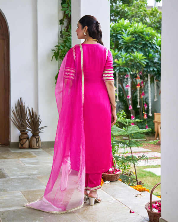 Gulnaar Satin Suit Set