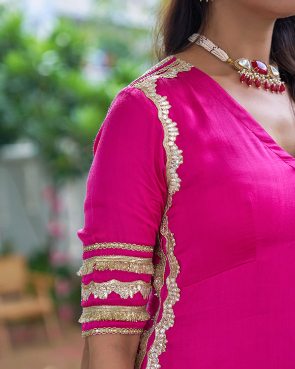 Gulnaar Satin Suit Set