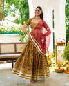Floral printed lehenga set