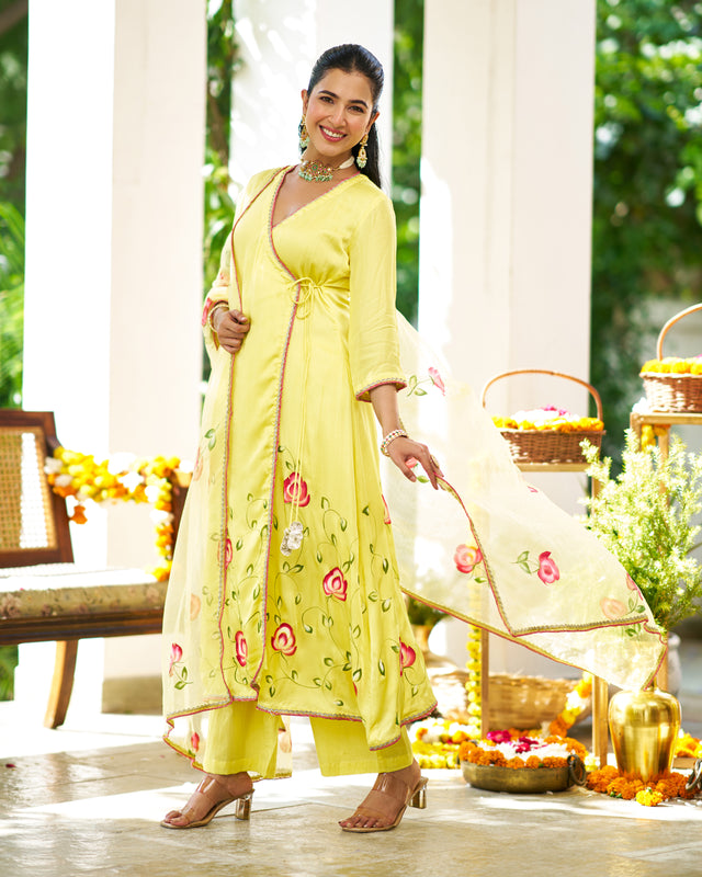 Pankhuri Angrakha Suit Set