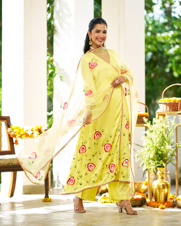 Pankhuri Angrakha Suit Set